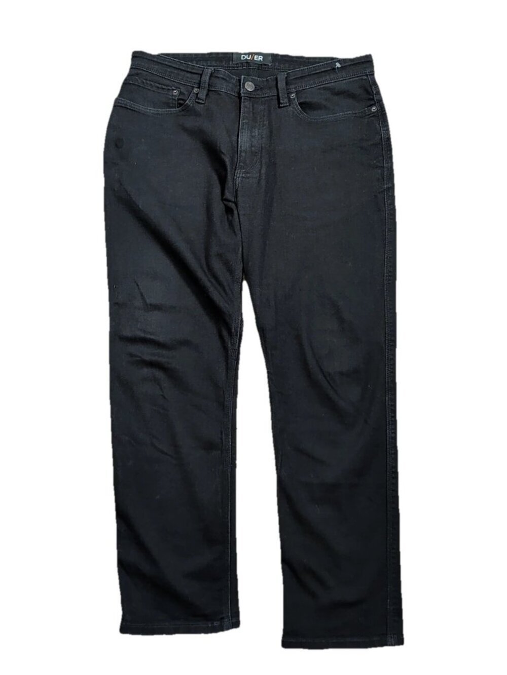Duer DU/ER L2X Relaxed Taper Jeans Men’s 35x28 Black Denim Stretch performance
